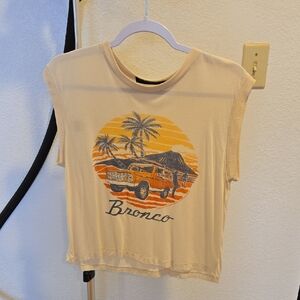Junk Food Clothing Beige Bronco Graphic Tee